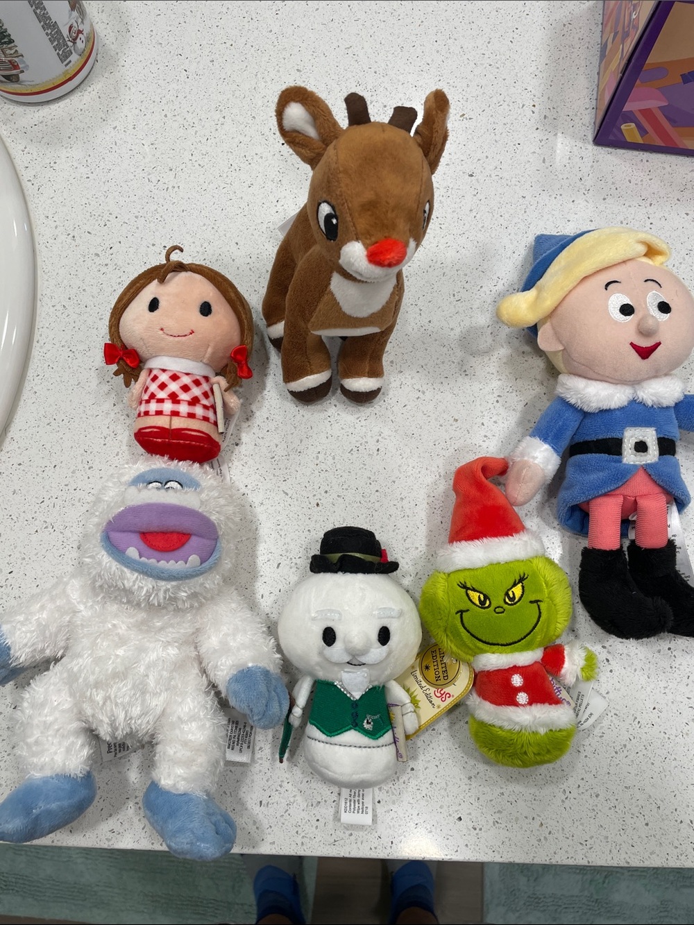 Brown Plush Reindeer Toy with Red Nose - Kids Toy